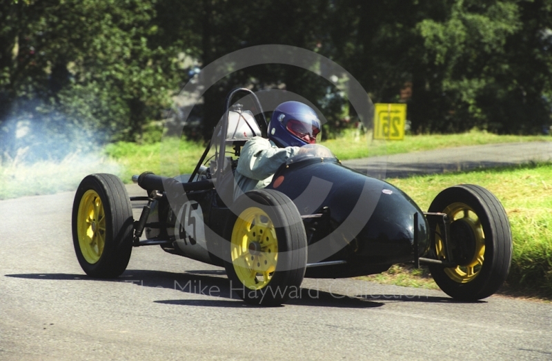 David Docherty, Cooper Mk 9, Hagley and District Light Car Club meeting, Loton Park Hill Climb, July 2000.