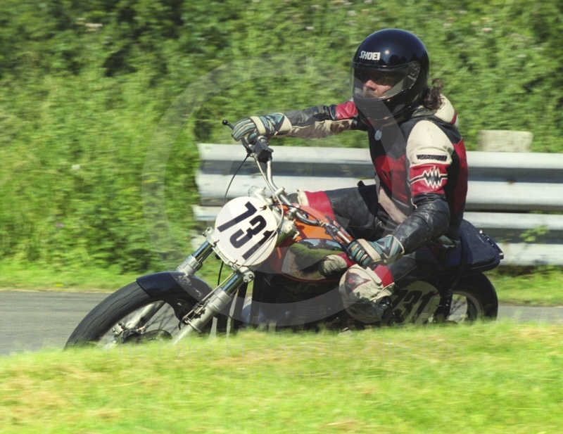 Mark Pace, BSA A65, Hagley and District Light Car Club meeting, Loton Park Hill Climb, July 2000.