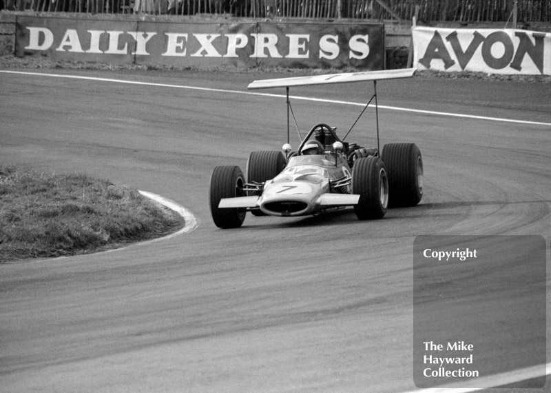 Peter Gethin, Church Farm Racing McLaren M10A/1, Guards F5000, Oulton Park, April 4 1969.
