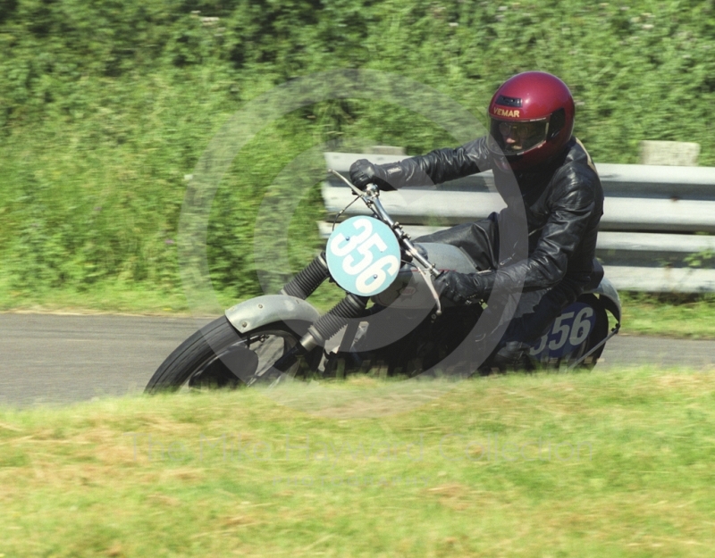 Terry Martin, 350 BSA B31HR, Hagley and District Light Car Club meeting, Loton Park Hill Climb, July 2000.