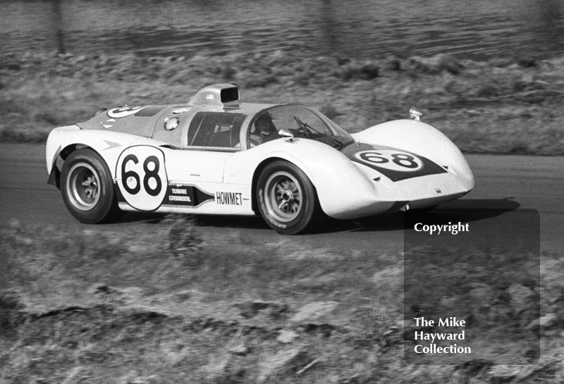 Hugh Dibley, Howmet gas turbine, Oulton Park, Spring Cup 1968.
