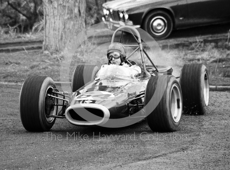 John Cussins, BRM 4WD, Loton Park, April 27, 1969.