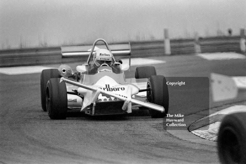 Philippe Alliot, Martini MK 34, Alfa Romeo, FISA European Championship, Donington Park, 1981.
