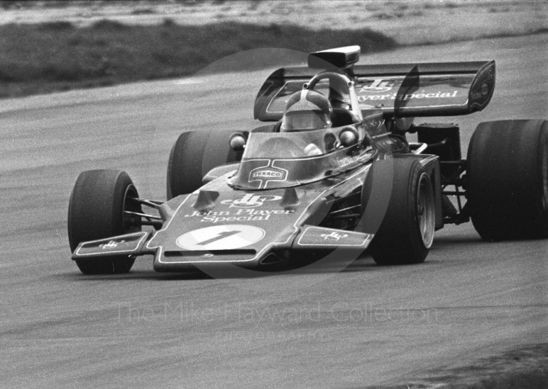 Emerson Fittipaldi, John Player Special Lotus 72, Silverstone, International Trophy 1972.
