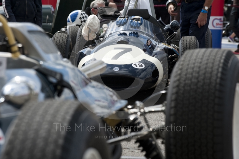 1959 Cooper T51 of Nick Wigley wearing lucky number 7, Silverstone Classic, 2010