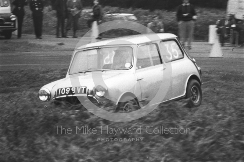 C Boote, Mini Cooper, Loton Park hill climb, 1964. 