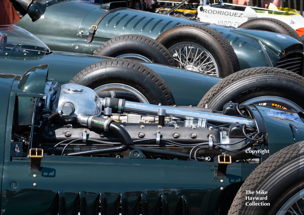 V16 BRMs in the paddock, Shelsley Walsh Classic Nostalgia, 16th July 2022.