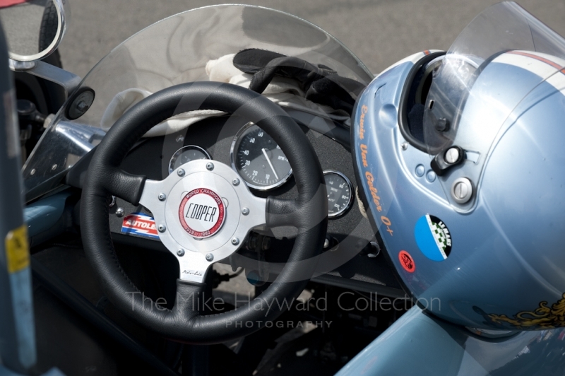 1963 Cooper T59 cockpit of Erwin van Gelder, Silverstone Classic 2010