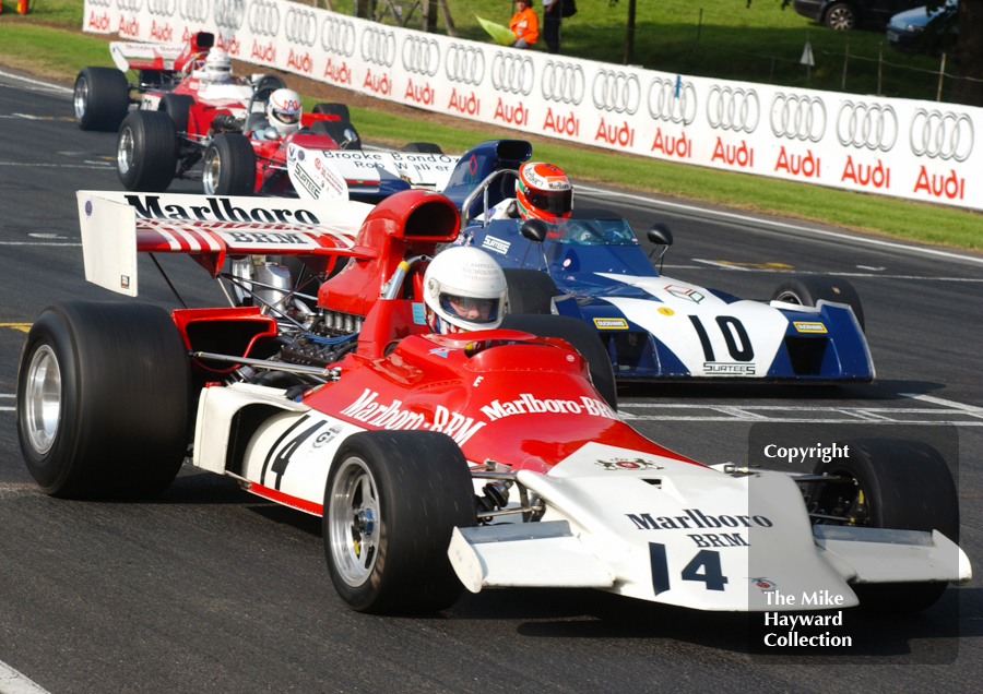 Flavian Marcais, BRM P180, and John Bladon, Surtees TS9B, Force Grand Prix Cars, Oulton Park Gold Cup, 2002