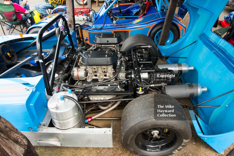 Graham Loakes's Lola T492 in the paddock, Shelsley Walsh Hill Climb, June 1st 2014. 