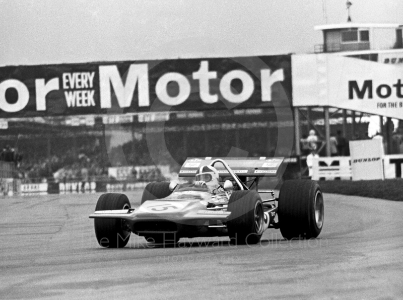 Chris Amon, works March Ford 701, Silverstone International Trophy 1970.
