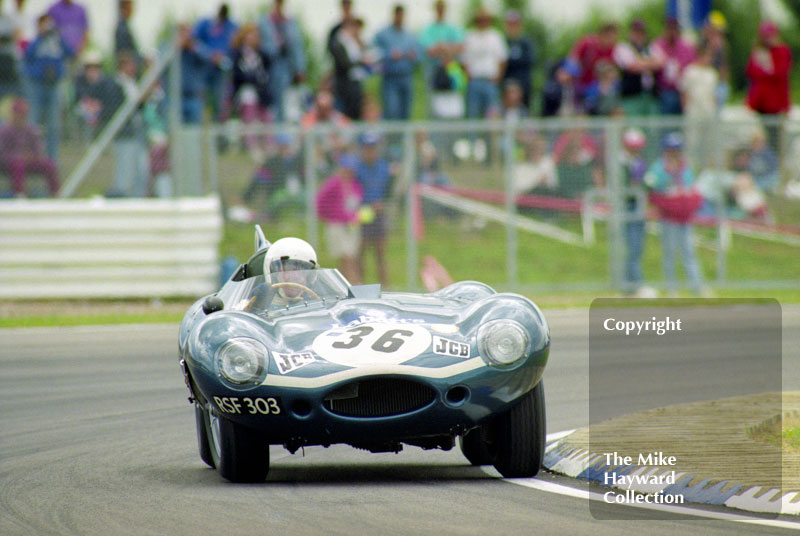 D-Type Jaguar (RSF 303), 1993 Labatts World Endurance 1950's Sports Car Race, 1993 British Grand Prix, Silverstone.
