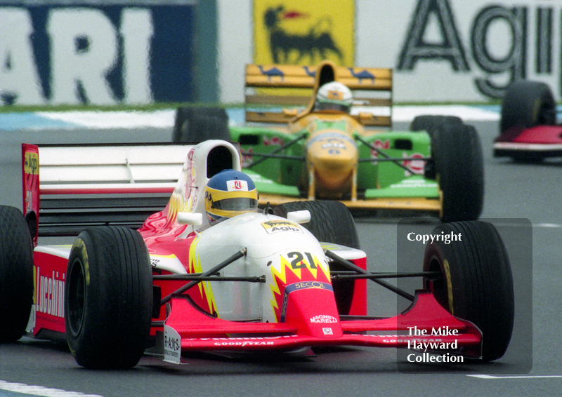 Michele Alboreto, Scuderia Italia Lola T93/30, European Grand Prix, Donington, 1993