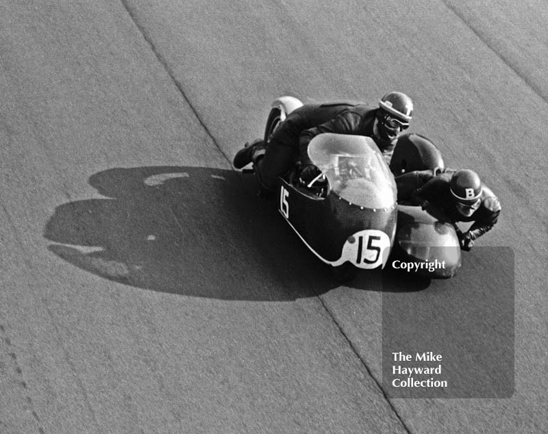 Sidecars, Clay Hill, Oulton Park, 1966.
