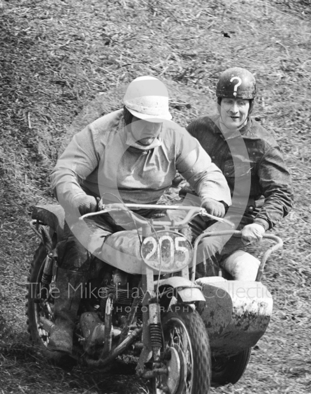 Dennis 'Wacker' Westwood and Monty Hughes, 650cc Wackman, Kinver, Staffordshire, 1965.