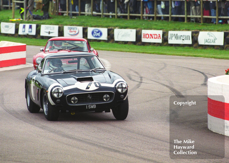 Jackie Oliver/John Mayston-Taylor, Ferrari 250GT SWB/C, RAC TT, Goodwood Revival, 1999.
