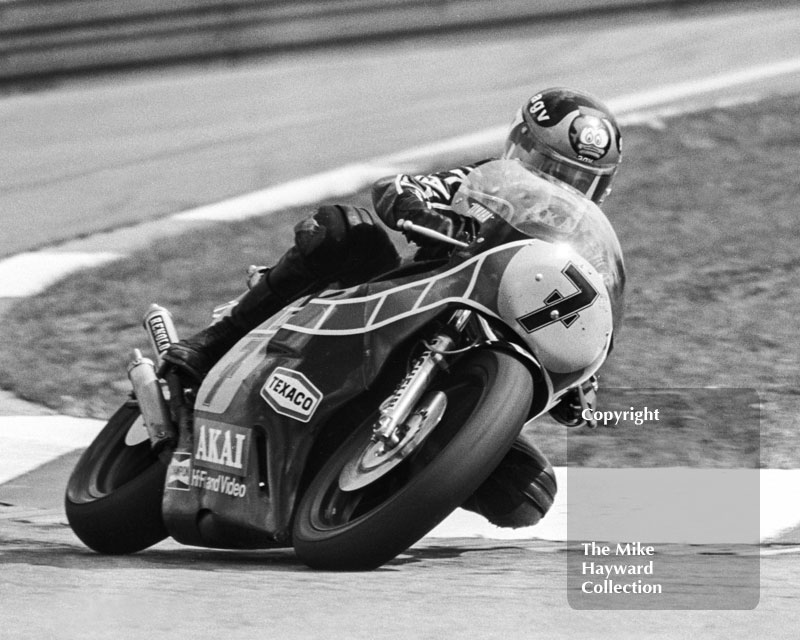Barry Sheene, Yamaha, Gold Cup, Donington Park, 1982.
