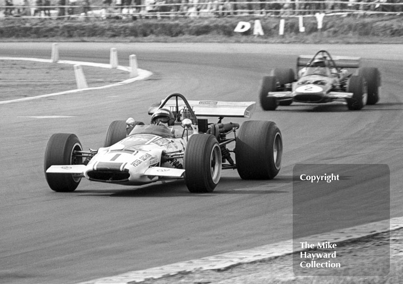 Peter Gethin, Sid Taylor McLaren M10B Chevrolet, Graham McRae, Mclaren M10B,&nbsp;Silverstone, 1970 Martini International Trophy.
