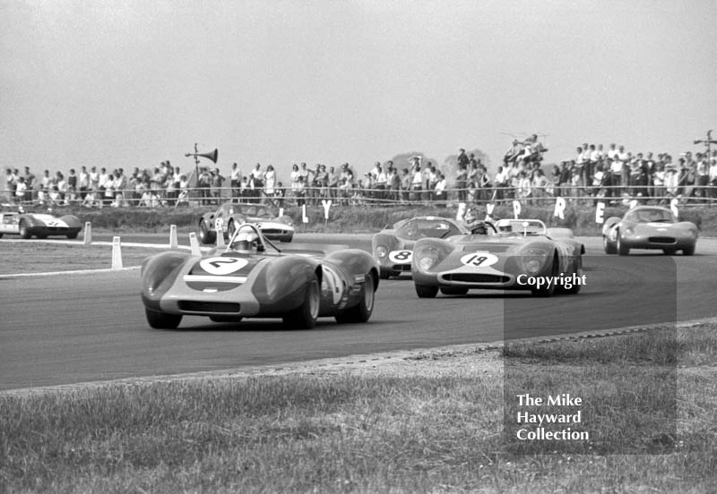 Roger Nathan, Astra RNR2, Tony Lanfranchi, Nomad 3, John Bridges, Chevron B16, 1970&nbsp;Martini International 100 Trophy Race, Silverstone.
