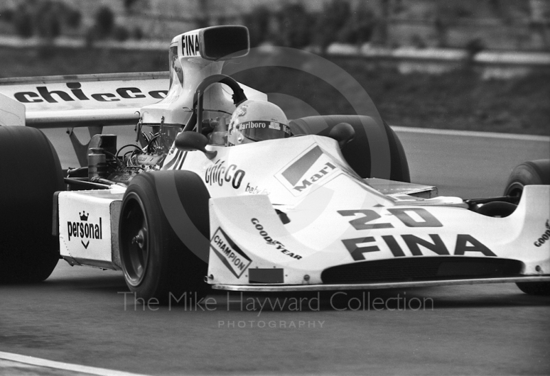 Arturo Merzario, Williams FW03, Brands Hatch, Race of Champions 1975.
