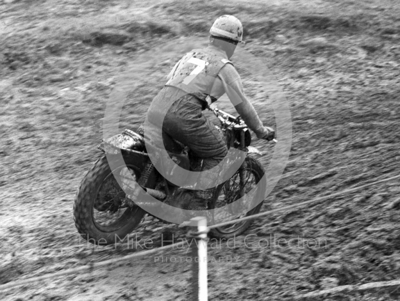 Action at Hatherton Hall Farm motocross, Nantwich, 1967