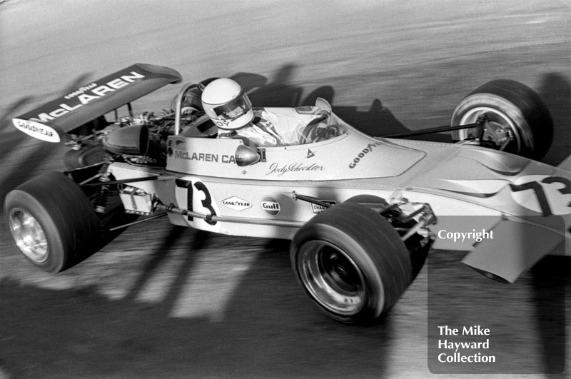 Jody Scheckter, McLaren M21-1, Mallory Park, March 12 1972.
