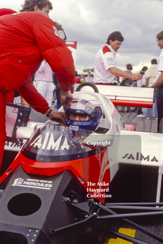 Alain Prost McLaren MP4/2B, TAG Porsche V6, Silverstone, British Grand Prix, 1985.
