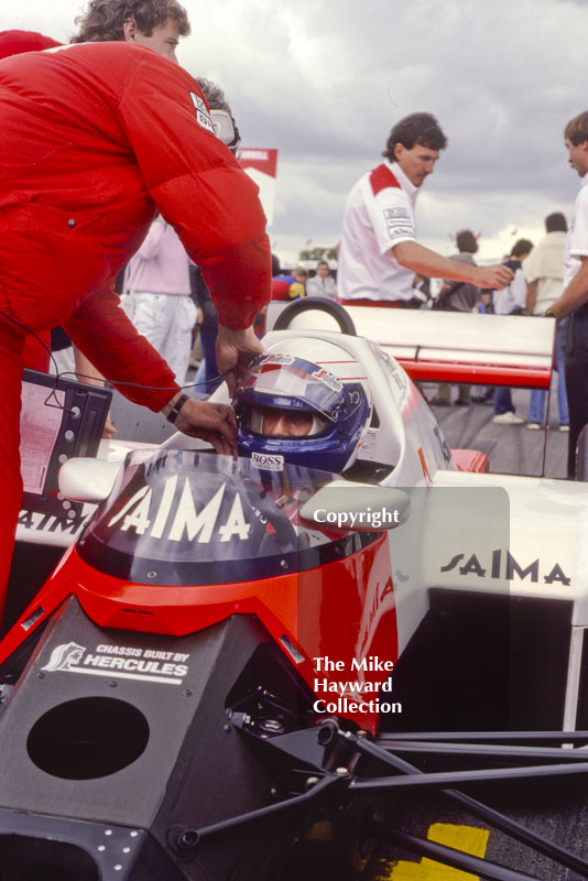 Alain Prost McLaren MP4/2B, TAG Porsche V6, Silverstone, British Grand Prix, 1985.
