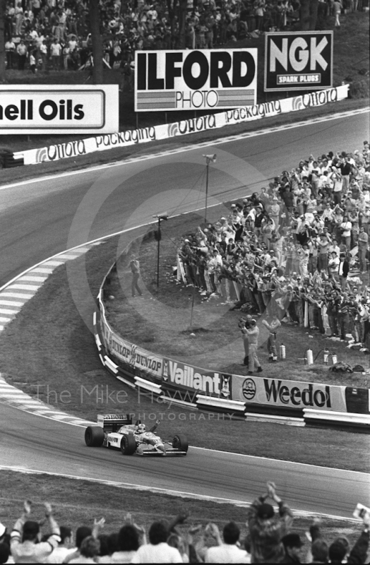 Nigel Mansell, Williams Honda FW11, Brands Hatch, British Grand Prix 1986.
