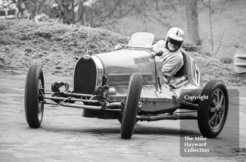 Frank Wall, Bugatti T35B, 37th National Open meeting, Prescott Hill Climb, 1969.
