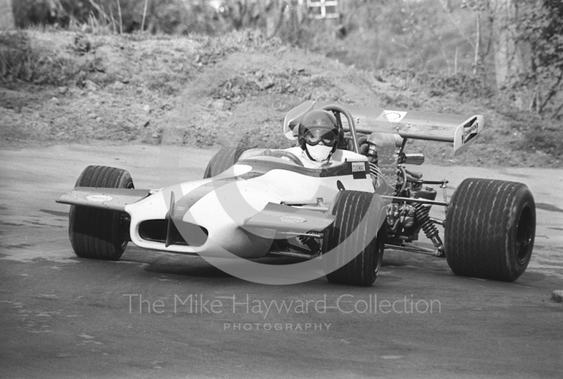 Mike MacDowell, Cusmac Brabham BT36, Prescott hill climb, 1967.