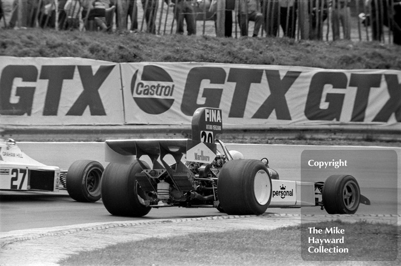 Arturo Merzario, Williams FW03 V8, Brands Hatch, British Grand Prix 1974.
