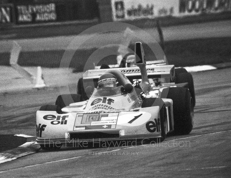 Gerard Larrousse, Equipe Elf Switzerland&nbsp;Jabouille 2J BMW M12, BRDC European Formula 2 race, Silverstone 1975.
