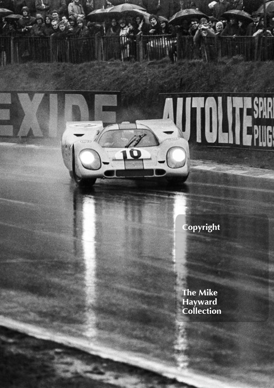 Pedro Rodriguez, Porsche 917, Brands Hatch BOAC 1000k 1970.
