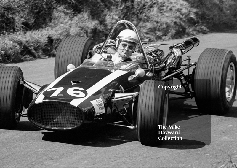 Martin Brain, Golden Knight Racing Cooper 7.2, MAC Shelsley Walsh Hill Climb, June 1968