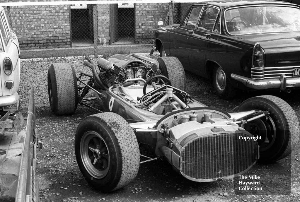 Jo Bonnier's Anglo Swiss Racing Team Cooper Maserati T81, Silverstone, 1966 International Trophy.
