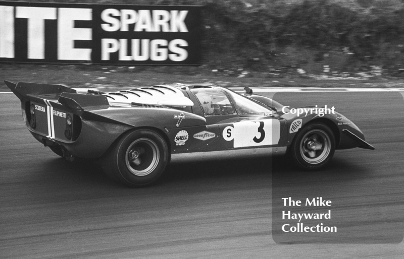 Mike Parkes/Herbert Muller, Ferrari 512S, Brands Hatch BOAC 1000k 1970.
