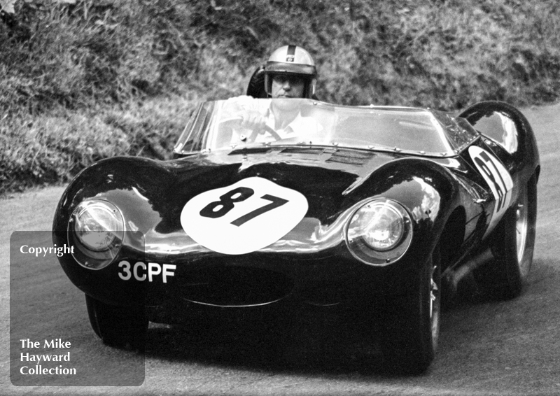 P Skidmore, D-type Jaguar, reg no 3CPF, MAC Shelsley Walsh Hill Climb, June 1968