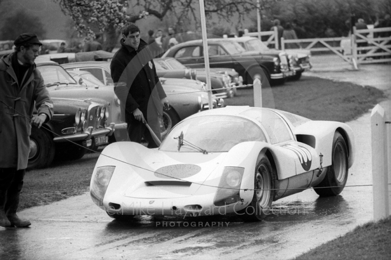 Gerry Tyack, Porsche Carrera 6, Newton Oil Trophy Meeting, Prescott Hill Climb, September 1967. 