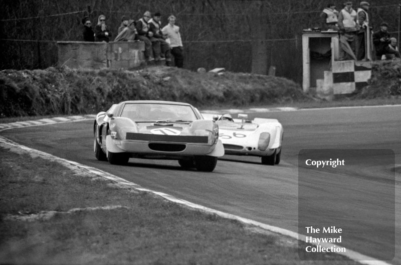 John Miles/Brian Muir, Lotus Europa 62, Hans Herrmann/Rolf Stommelen, Porsche 908, Brands Hatch, 1969 BOAC 500.
