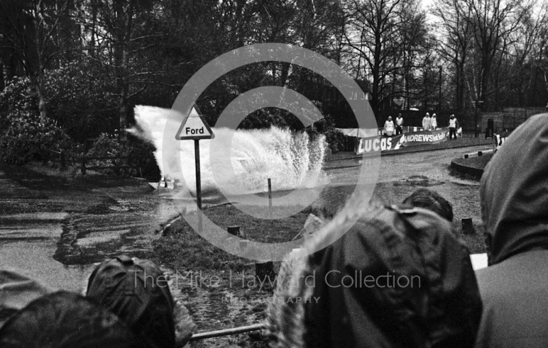 Water splash, Sutton Park, RAC Rally 1982
