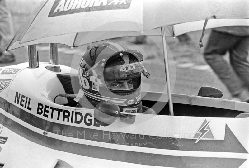 Neil Bettridge, Melchester Racing Tyrrell 008, 1979 Aurora AFX British F1 Championship, Donington Park
