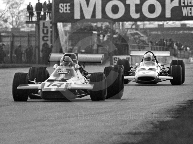 Piers Courage, De Tomaso 505,&nbsp;Bruce McLaren, M14A, 1970 International Trophy, Silverstone.
