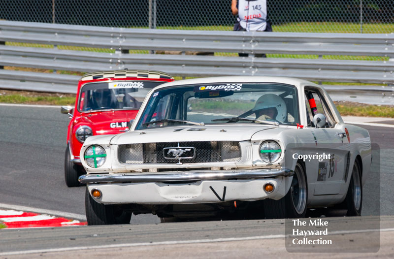 David Lloyd, 1965 Ford Mustang, Historic Touring Cars race, 2016 Gold Cup, Oulton Park.
