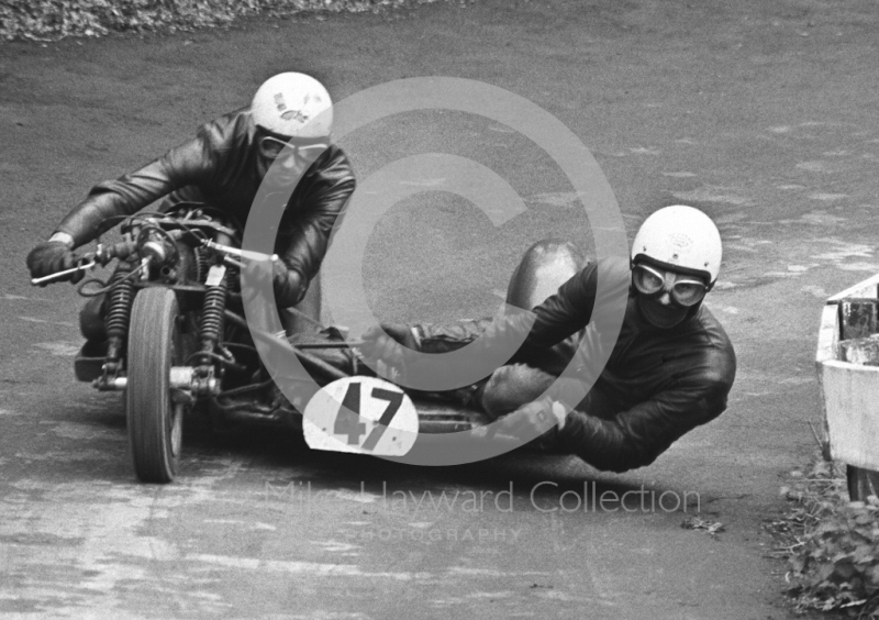 Fred Brindley/Dave Saville, Sabre 650, 37th National Open meeting,  Prescott Hill Climb, 1969.