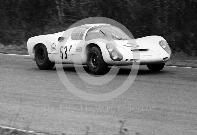 Rudi Lins/Karl Foitek, Porsche 910, 1968 BOAC 500, Brands Hatch
