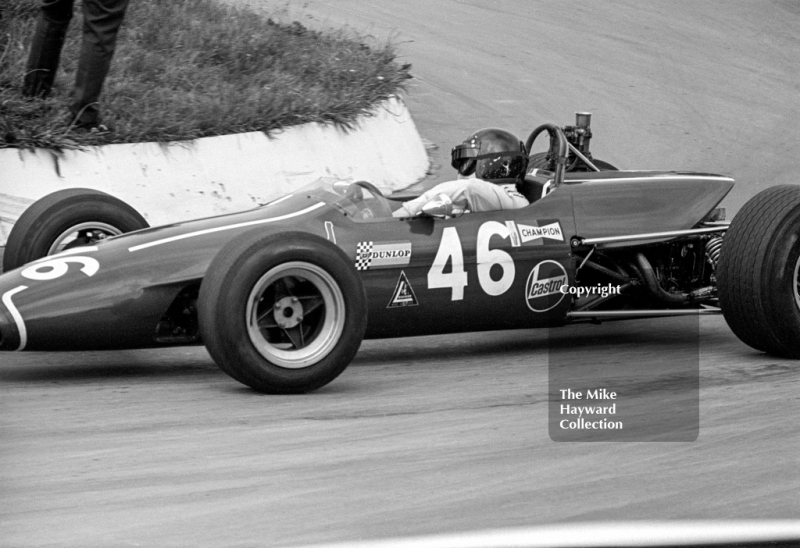 Roy Pike, Charles Lucas Titan MK 3 Ford, Mallory Park, Guards International Trophy, 1968.
