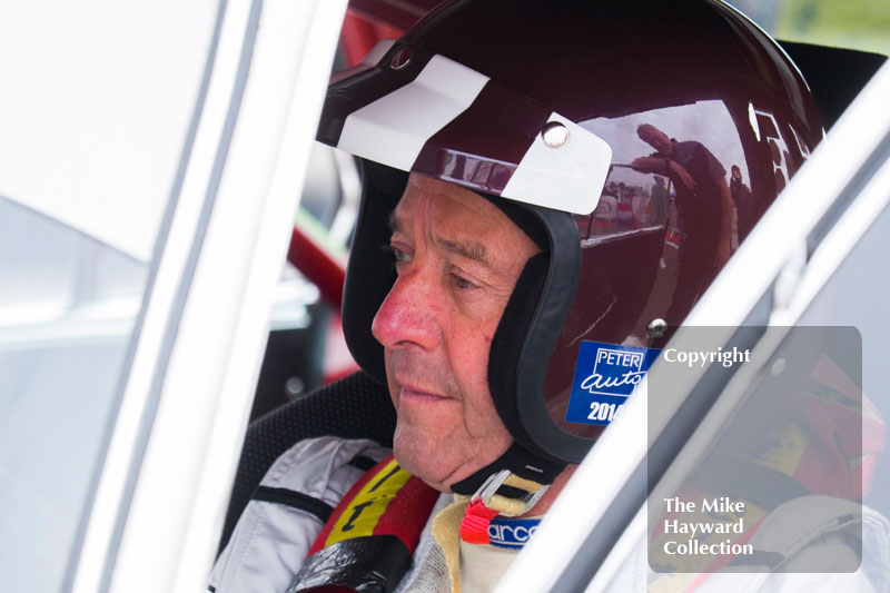 Jack Oliver in the paddock at the 2016 Silverstone Classic.
