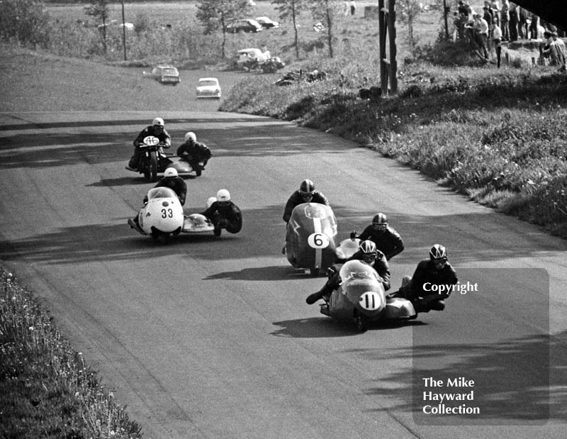 Sidecars, Clay Hill, Oulton Park, 1966
