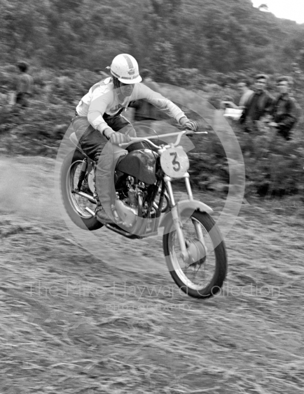 H Scaillet, Triumph Metisse, Belgium, 1964 Motocross des Nations, Hawkstone Park.